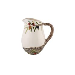 Off-white earthenware jug, 21 x 14.5 x 24.3 cm | Olival