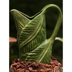 Dzbanek ceramiczny w kolorze zielonym, 23,1 x 11 x 26,3 cm | Bananowa Madera