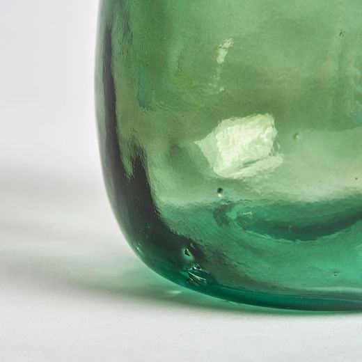 Wazon szklany Aike w kolorze zielonym, 20 x 20 x 38 cm