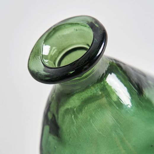 Wazon szklany Aike w kolorze zielonym, 20 x 20 x 38 cm