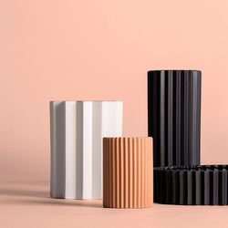 White Ceramic Vase, Ø23x30cm