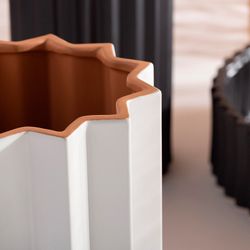 White Ceramic Vase, Ø23x30cm