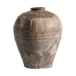 Vase en céramique marron Gawan, Ø38x48cm