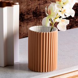 Brown Ceramic Vase, Ø15x20cm