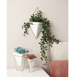 Trigg Large white and silver ceramic vase 22.2x9.5x38.7 cm