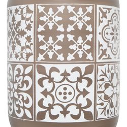 Blue and beige glass vase, 37x17 cm