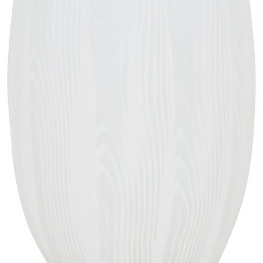 Vitt glasvas, 70x20 cm
