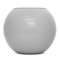 Vaso de vidro cinza, 25x30 cm