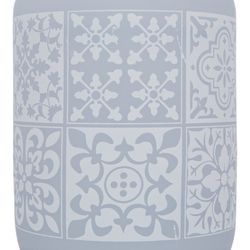 Gray and white glass vase, 37x17 cm