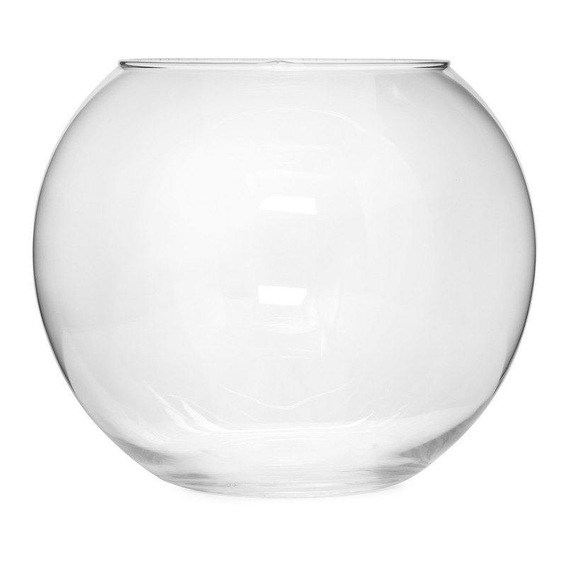 Vaso in vetro trasparente, 25x30 cm — Qechic
