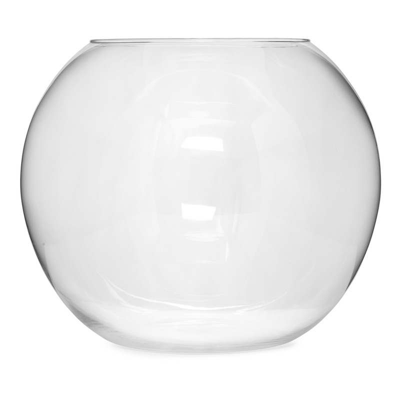 Vaso in vetro trasparente bombato - vendtia online In•Vasi