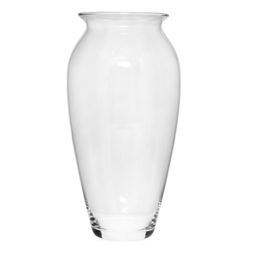 Transparent glasvas, 37x17 cm