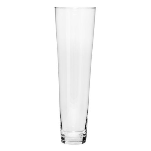 Genomskinlig glasvas, 50x15 cm