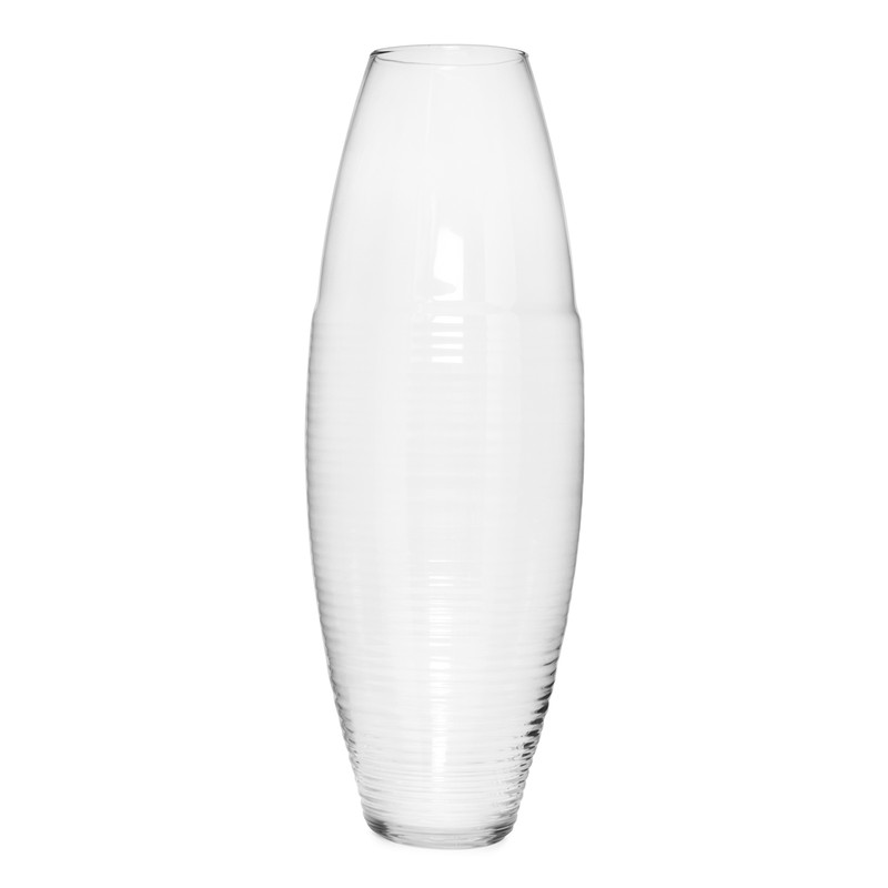 Vaso in vetro trasparente, 70x22 cm — Qechic