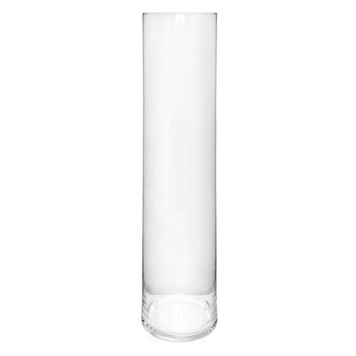 Vase en verre transparent, 80x20 cm