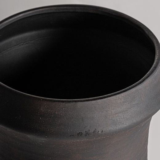 Vase Nohae en céramique naturelle, 23 x 23 x 47 cm