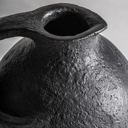 Riley natural resin vase, 24 x 22 x 36 cm