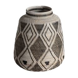 Zirba rattan vase in natural, 38 x 38 x 35 cm