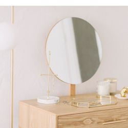 Boîte à bijoux effet or / marbre, Ø12x28cm