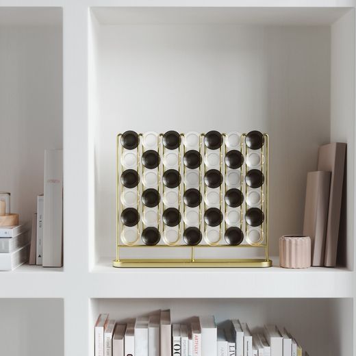 Steel 4-in-a-row game in multicolour, 32 x 5 x 26 cm | Stax