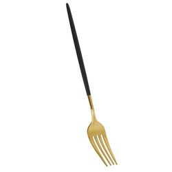 Coffret de 16 couverts en acier doré et noir, 30 x 26 x 32 cm | élégant