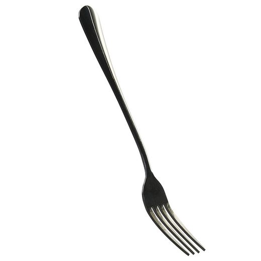 Set of 16 steel cutlery in black, 29.5 x 26 x 32 cm | Plain Chic