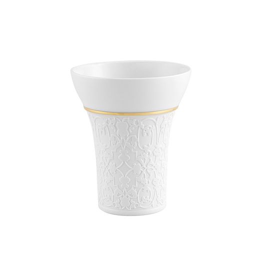 Lot de 2 verres en porcelaine blanc, 9,6 x 9,6 x 11,5 cm | Gryphus