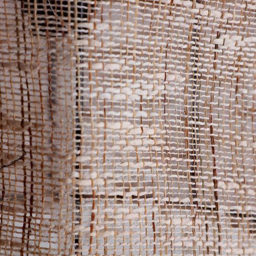 Juego de 2 lámparas de techo de metal y lino en marrón, 28 x 28 x 35 cm | Shipley