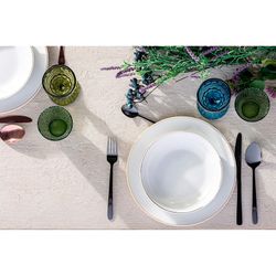 Set of 24 steel cutlery in silver, 17 x 7 x 26 cm | Silver