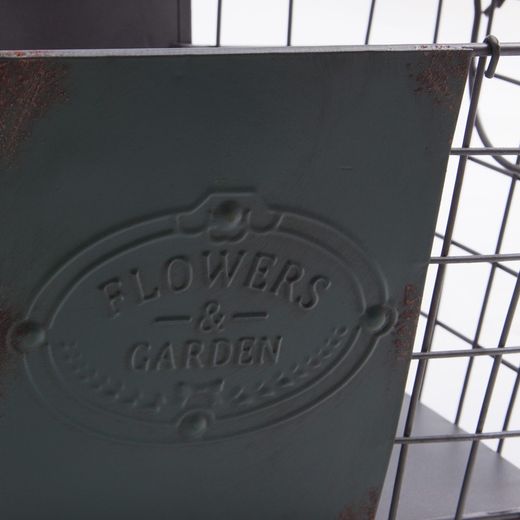 Set van 3 ijzeren manden 41x27x24 cm