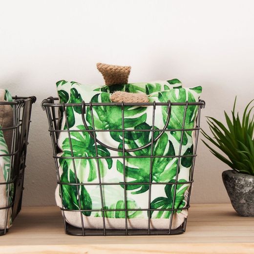 Set van 3 ijzeren manden 41x27x24 cm