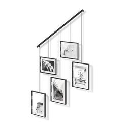 Cadre photo en acier et verre noir, 66 x 3 x 69 cm | Exposition