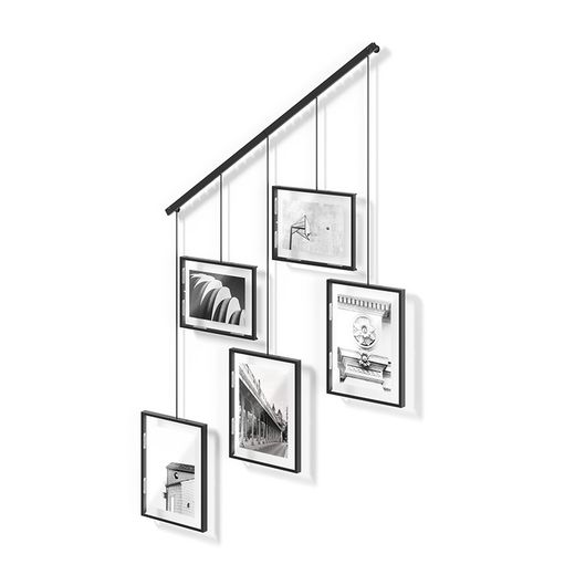 Cadre photo en acier et verre noir, 66 x 3 x 69 cm | Exposition