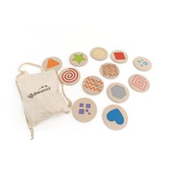 Montessori-style game made of natural birch in multicolour, 33x44x13 cm | Playful