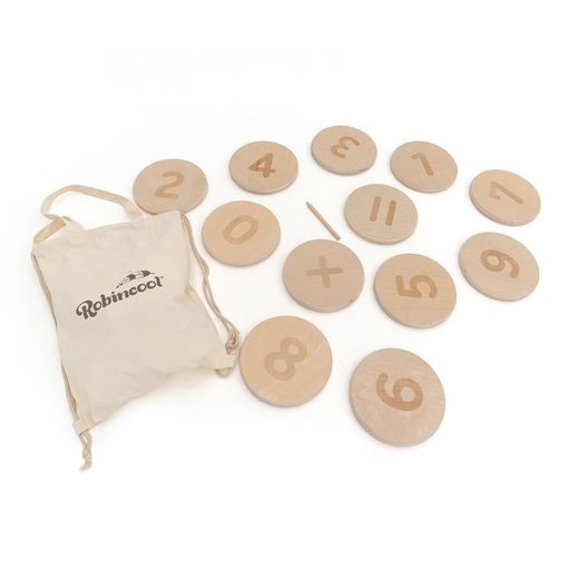 Montessori-style game made of natural birch in multicolour, 33x44x13 cm | Playful