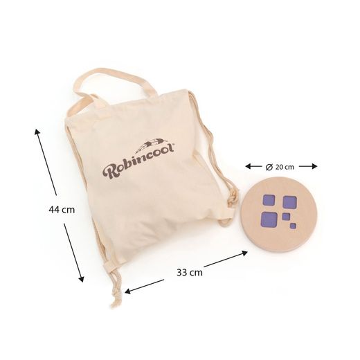 Montessori-style game made of natural birch in multicolour, 33x44x13 cm | Playful