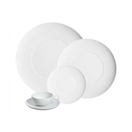 Juego té 15 Piezas porcelana Domo Whité