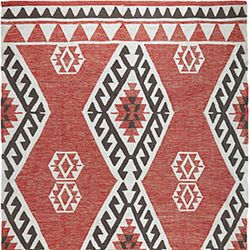 Kilim 100% PET Reciclado Rosa, Gris y Crema 200x300 cm
