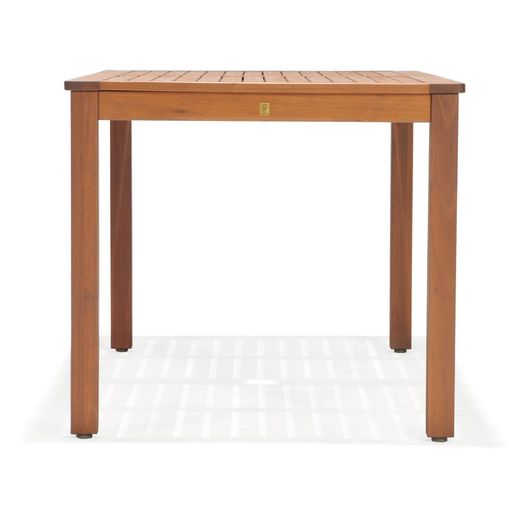 KINGSBURY - Rectangular Garden Table Support Parasol Wood Eucalyptus FSC 150x83x74 cm