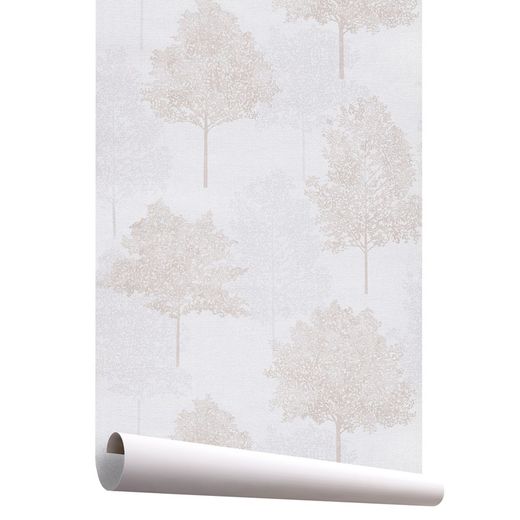 KIOMI 1-Papel pintado arboleda beige, 1005x53 cm