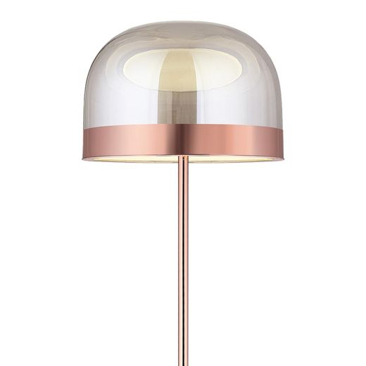 Floor lamp mod. Raychel- Black Pearl + smoky D36 H175