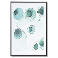 AGUAS Kunstdruck mit schwarzem Rahmen, 40x3,5x60 cm