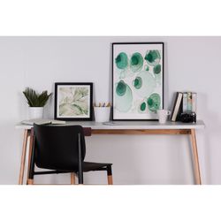 AGUAS Kunstdruck mit schwarzem Rahmen, 40x3,5x60 cm