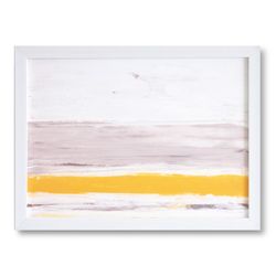 BEACH art print with white frame, 40x3x30 cm
