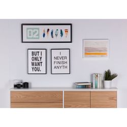 BEACH art print with white frame, 40x3x30 cm