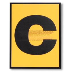 CONCEPT art print with black frame, 30x3.5x40 cm