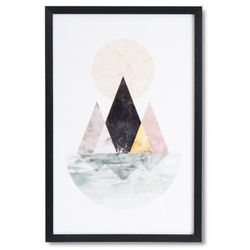 Impressão ISLA com moldura preta, 40x3x60 cm