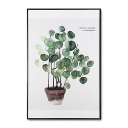 MACETA art print with black frame, 60x3.5x80 cm