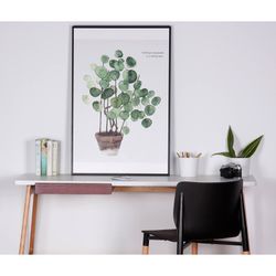 MACETA art print with black frame, 60x3.5x80 cm