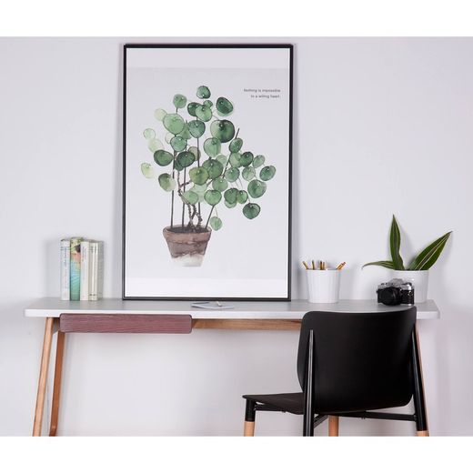 MACETA art print with black frame, 60x3.5x80 cm